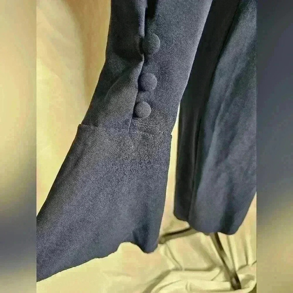 Vince camuto size 4 long sleeve mock neck navy dress - Picture 3 of 5